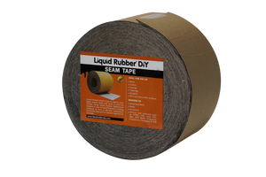 A roll of Seam Tape used for sealing and waterproofing cracks, vents, joints, seams on roofs, box gutters and other projects.