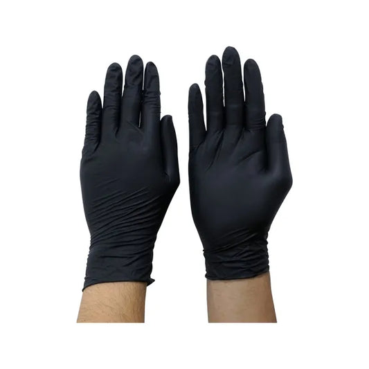 Black Nitrile Gloves (Large, box of 100)