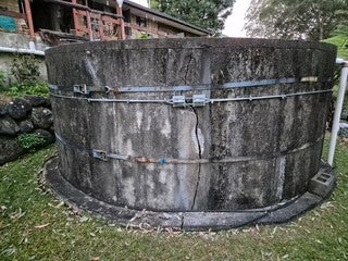 Round concrete tank