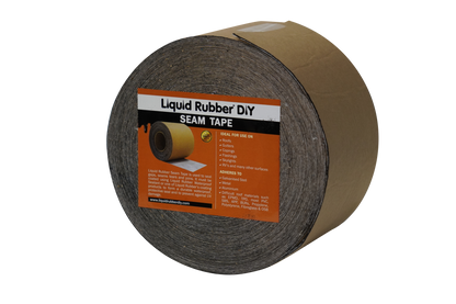 A roll of Seam Tape used for sealing and waterproofing cracks, vents, joints, seams on roofs, box gutters and other projects.