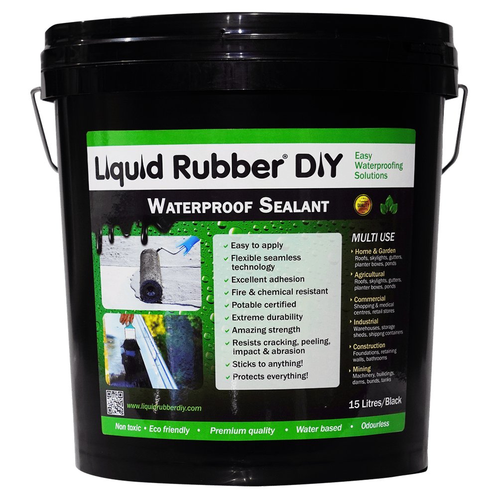 Liquid Rubber Waterproof Sealant - Original Black - 5 Gallon
