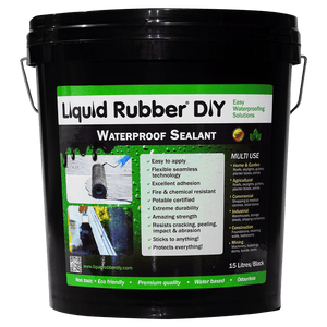 15L bucket of Liquid Rubber DIY Waterproof Sealant for waterproofing and restoring roofs, gutters, retaining walls, and more