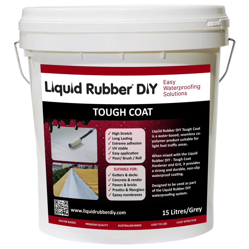 15L Bucket of Liquid Rubber DIY Tough Coat for waterproofing Box Gutters.